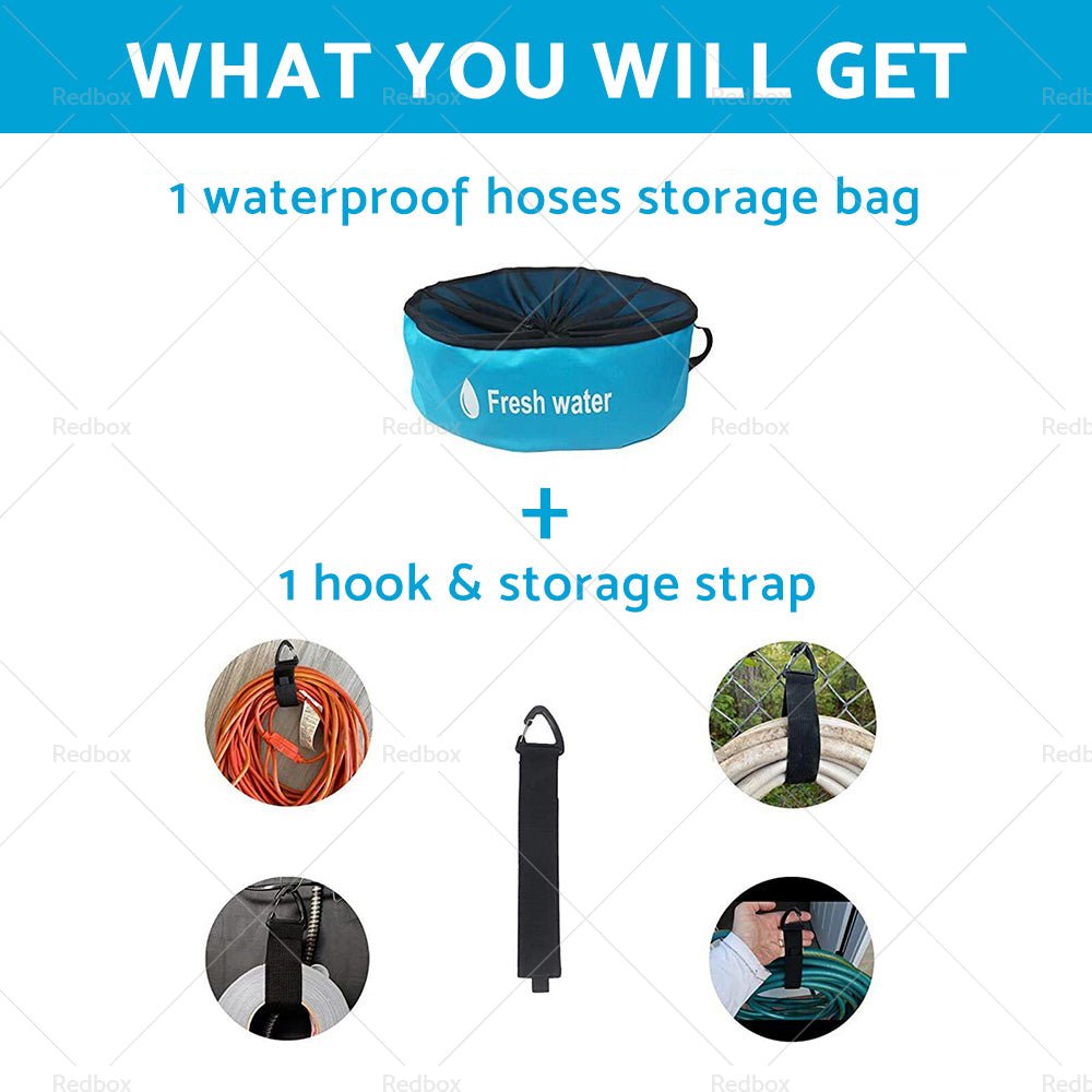 Storage Bag Caravan Camping RV Cable Organizer Water Hose Electrical Cords - Frazy's Auto Parts