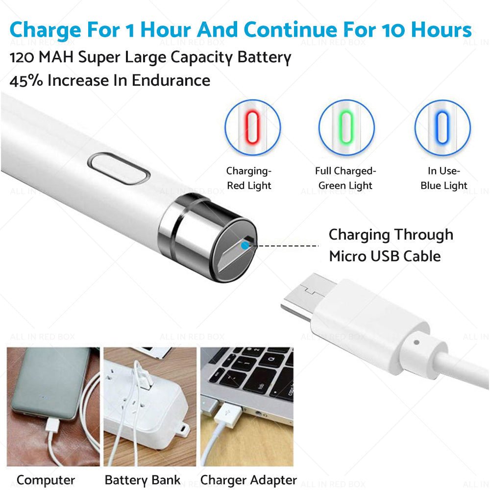 Stylus Pen Pencil Suitable For Apple iPad 9th/8th/7th/6th/iPad Pro 2018 - 2021/mini 6/5/Air - Frazy's Auto Parts