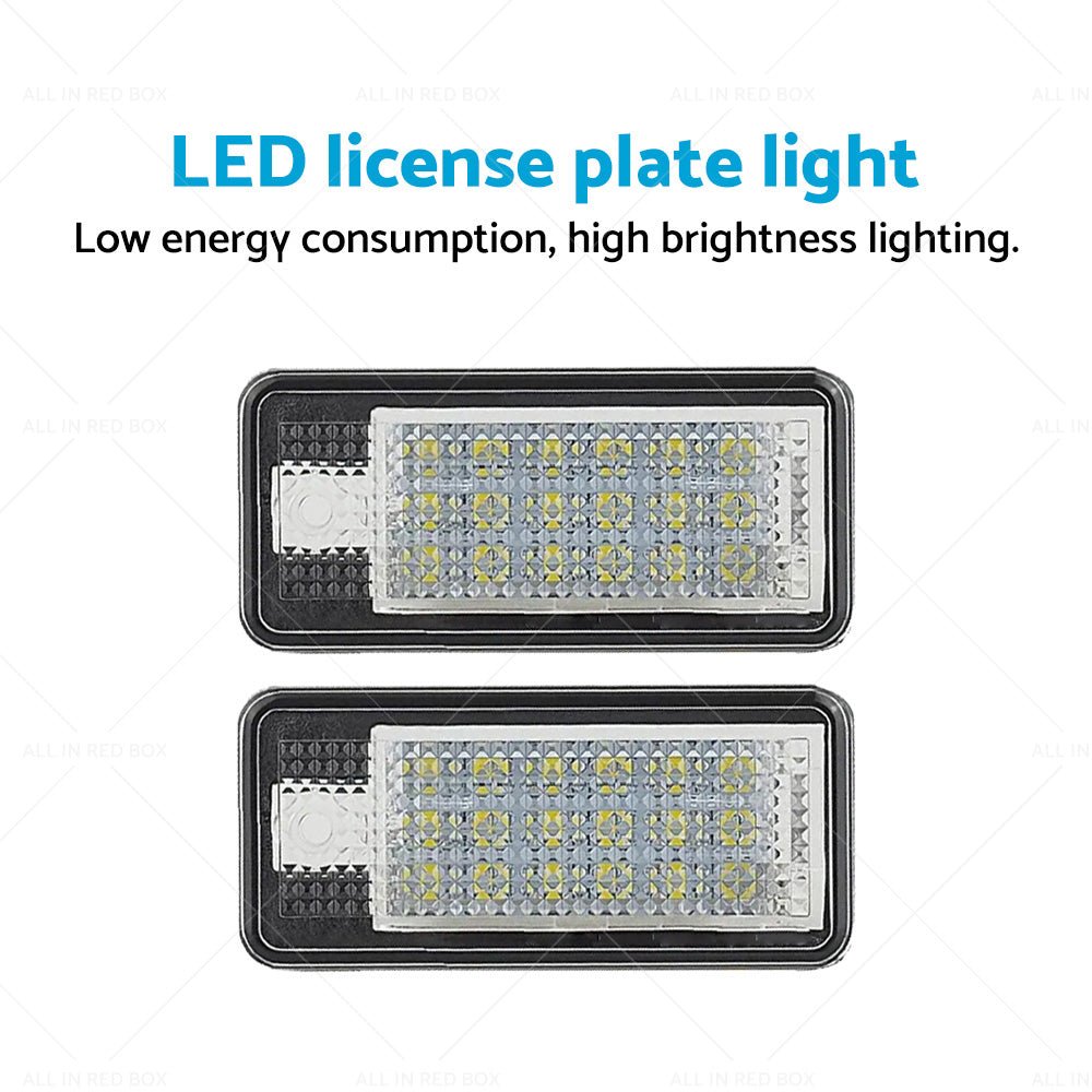 Suitable For Audi A3 A4 S4 B6 B7 LED License Number Plate Light Error Free Units - Frazy's Auto Parts