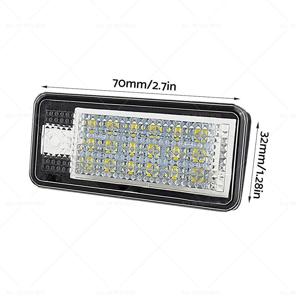 Suitable For Audi A3 A4 S4 B6 B7 LED License Number Plate Light Error Free Units - Frazy's Auto Parts