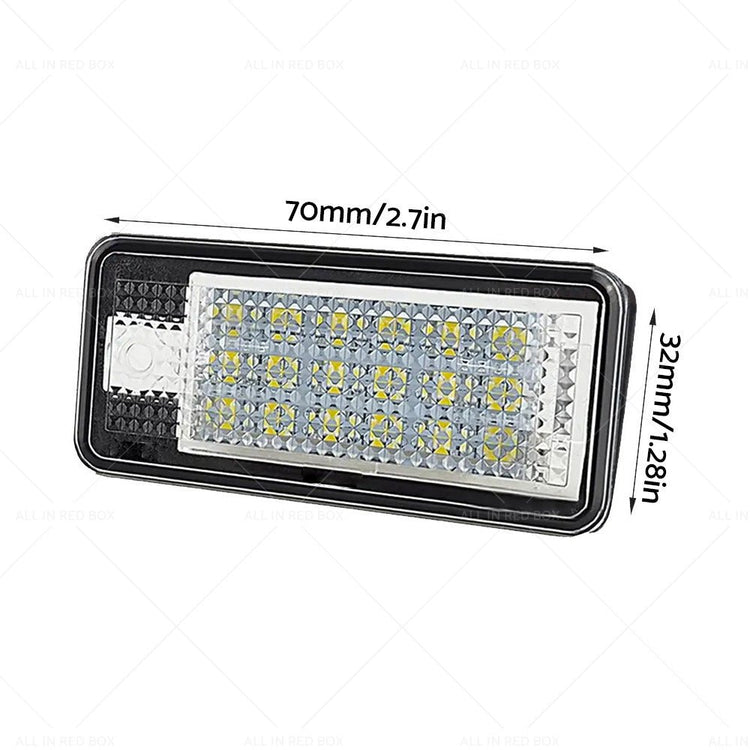 Suitable For Audi A3 A4 S4 B6 B7 LED License Number Plate Light Error Free Units - Frazy's Auto Parts
