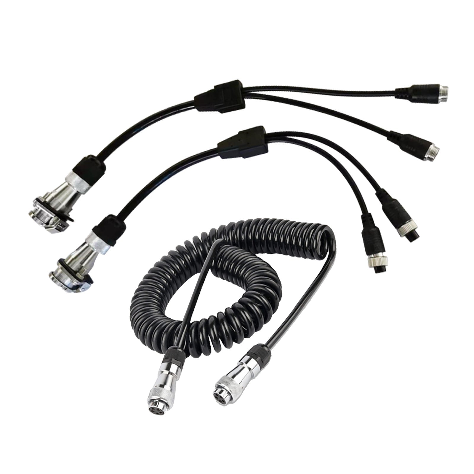 Suitable For Caravan Truck Suzy Coil 2x 5pin Connector 4m to 4pin Towing Spring - Frazy's Auto Parts