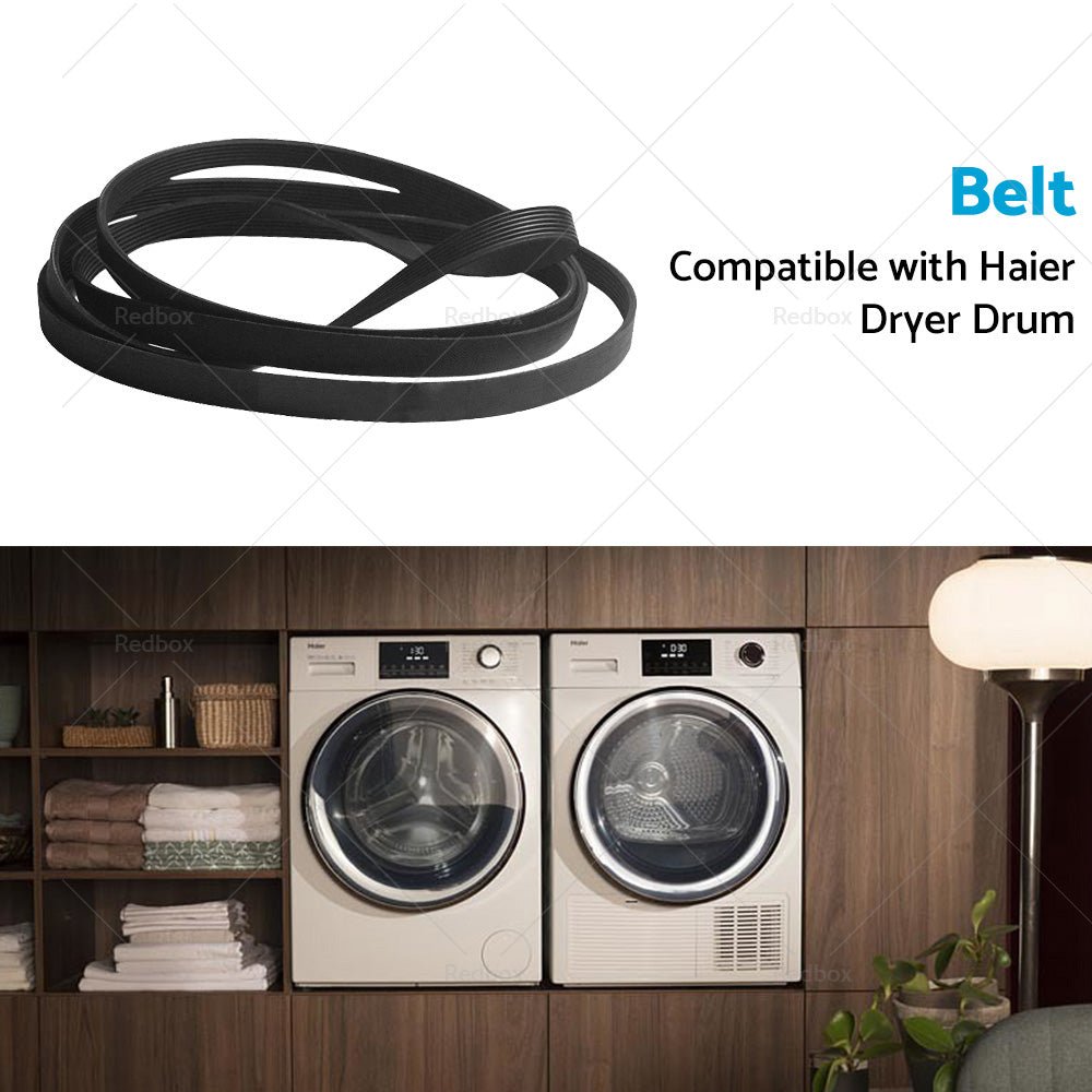 Suitable for Haier DE8060P2 DH9060C1 Dryer Drum Drive Belt 8PH1971 H0180300006B - Frazy's Auto Parts