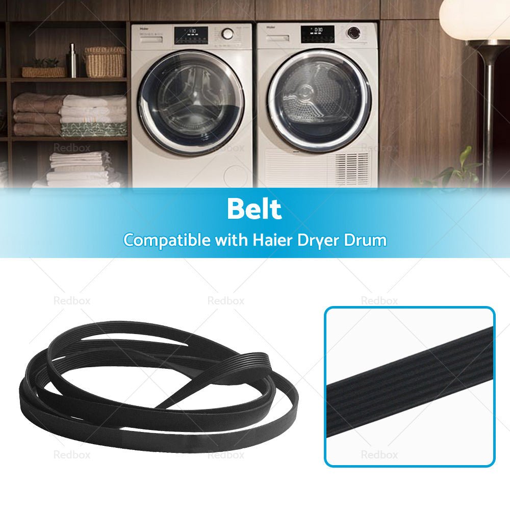 Suitable for Haier DE8060P2 DH9060C1 Dryer Drum Drive Belt 8PH1971 H0180300006B - Frazy's Auto Parts