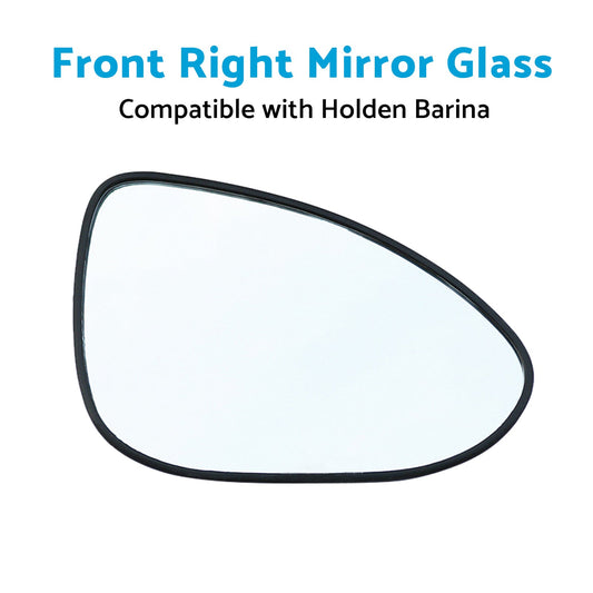 Suitable for Holden Barina 2011 - ON Right Mirror Glass With Back Plate NO HEATED - Frazy's Auto Parts
