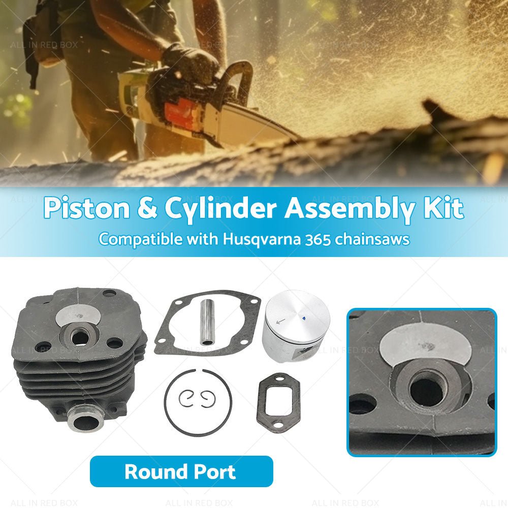 Suitable for Husqvarna 365 Chainsaw 48mm Piston and Cylinder Assembly Kit - Frazy's Auto Parts