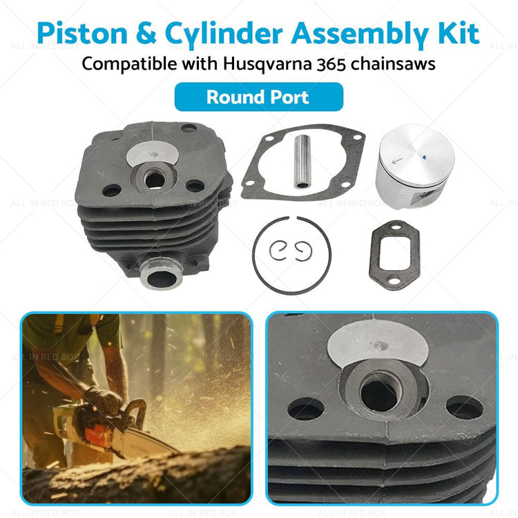 Suitable for Husqvarna 365 Chainsaw 48mm Piston and Cylinder Assembly Kit - Frazy's Auto Parts