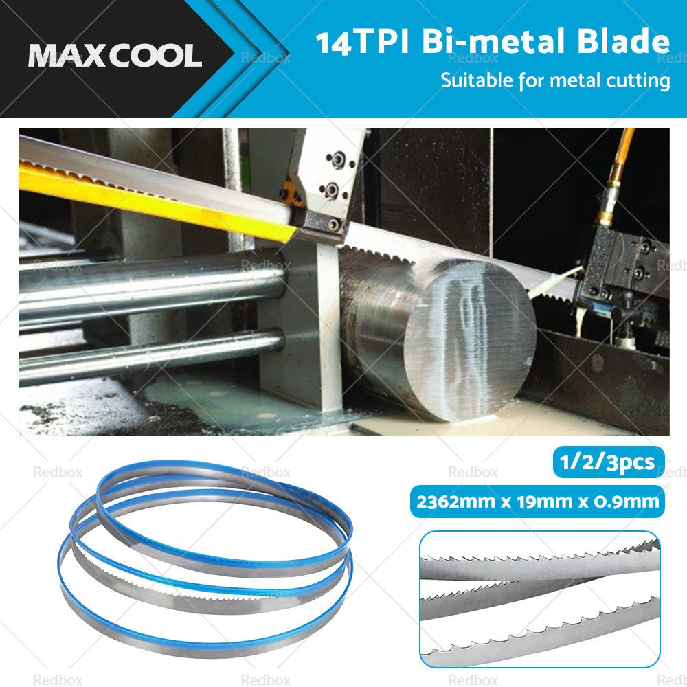 Suitable for METAL CUTTING BI METAL BIMETAL BAND SAW BANDSAW BLADE 2362mm x19mm x 14 TPI - Frazy's Auto Parts