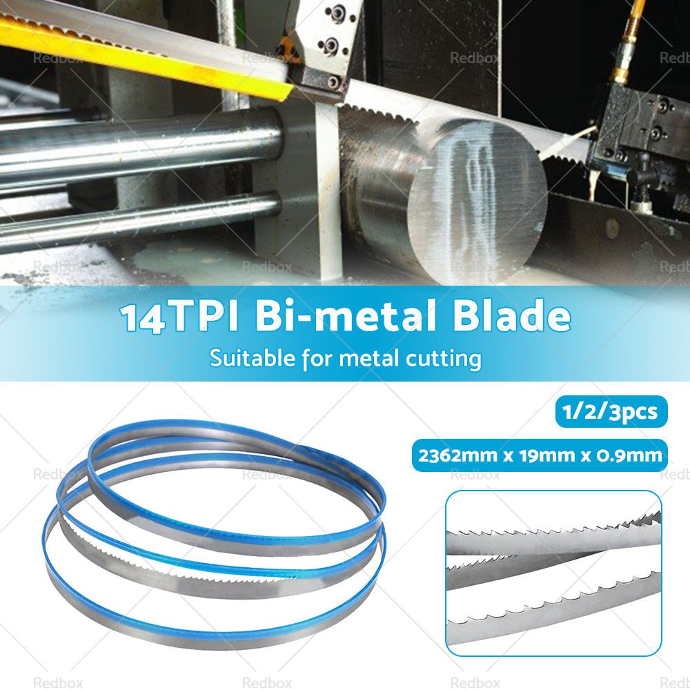 Suitable for METAL CUTTING BI METAL BIMETAL BAND SAW BANDSAW BLADE 2362mm x19mm x 14 TPI - Frazy's Auto Parts