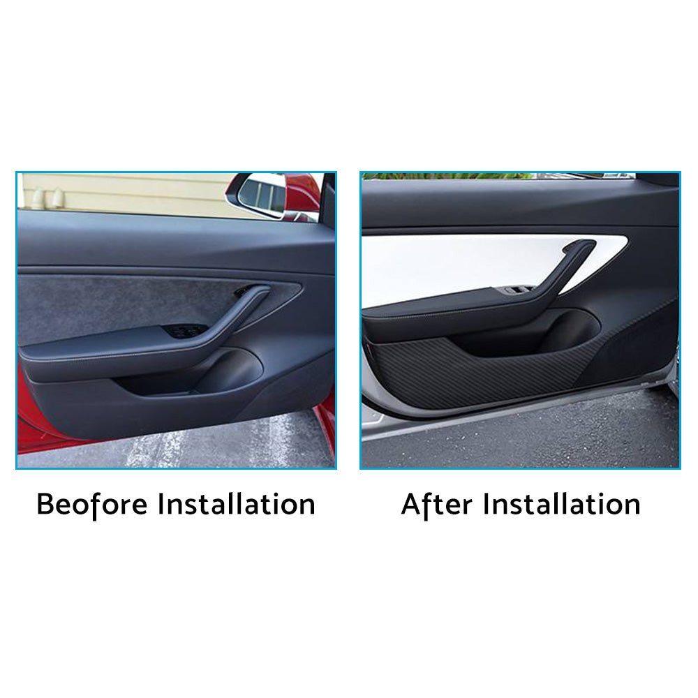 Suitable for Tesla Model3 Accessories Car Door Anti - kick Sticker Cover Protector - Frazy's Auto Parts