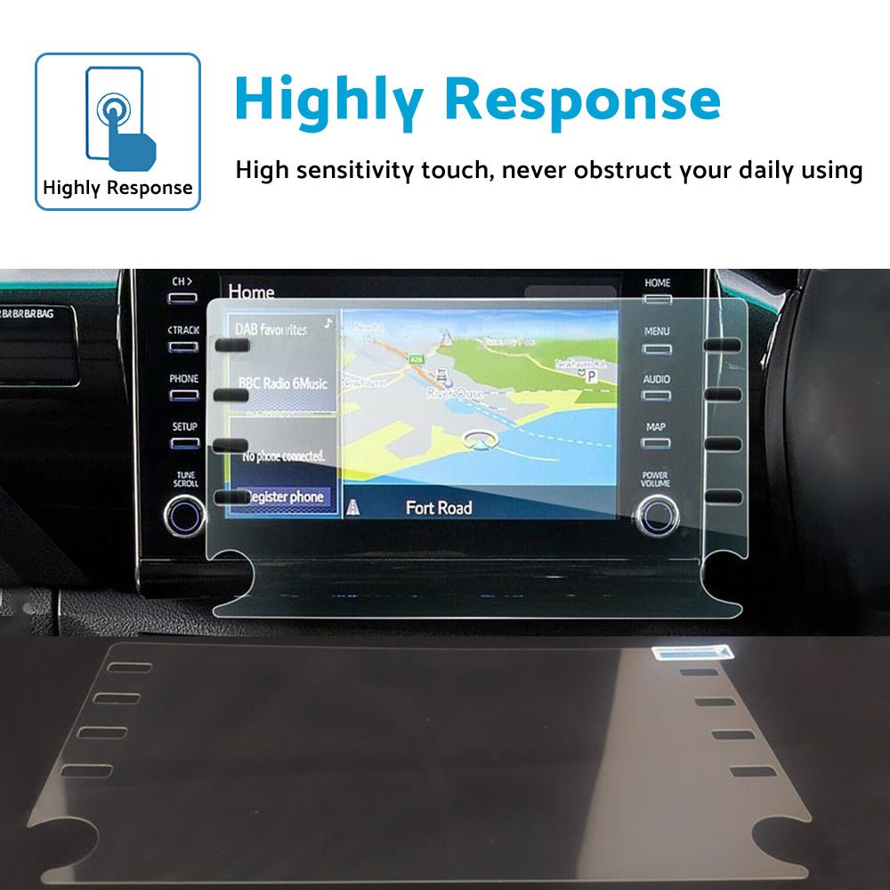 Suitable For Toyota HiLux 2021 - 2022 Car Touchscreen Protector Tempered Glass 8in - Frazy's Auto Parts