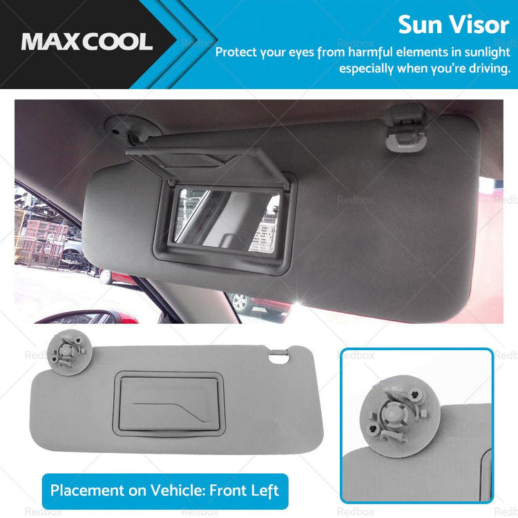 Sun Visor Passenger Left Side Suitable For Holden Barina TM 2011 - 2018 9532750 - Frazy's Auto Parts