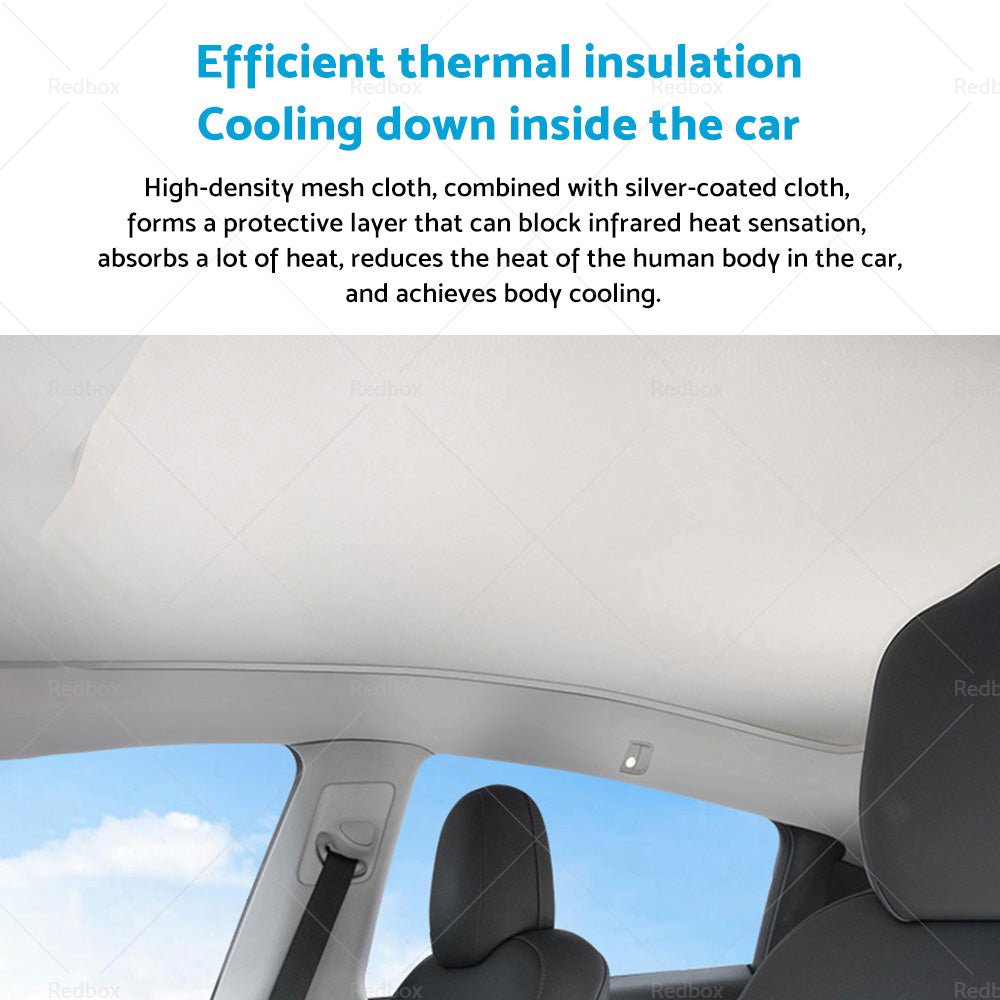 Sunroof Window Sunshade Front Rear UV Film Windshield Window For Tesla Model Y - Frazy's Auto Parts