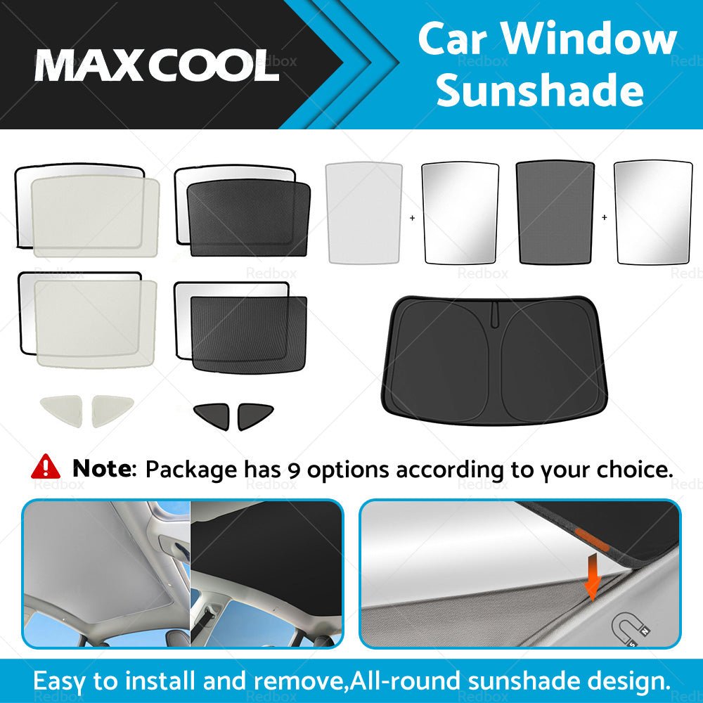 Sunroof Window Sunshade Front Rear UV Film Windshield Window For Tesla Model Y - Frazy's Auto Parts