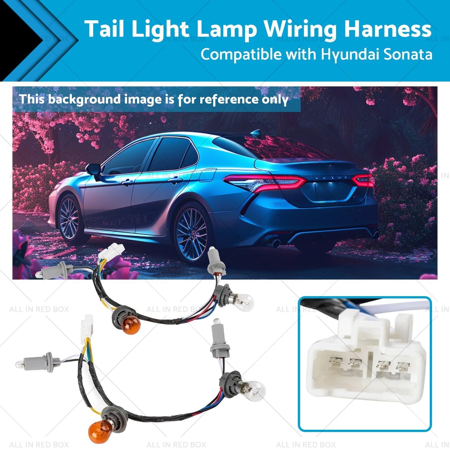 Tail Light Lamp Wiring Harness Suitable for 92450 - 3Q000 11 - 14 Hyundai Sonata - Frazy's Auto Parts