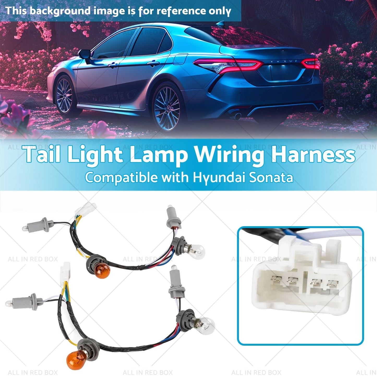 Tail Light Lamp Wiring Harness Suitable for 92450 - 3Q000 11 - 14 Hyundai Sonata - Frazy's Auto Parts