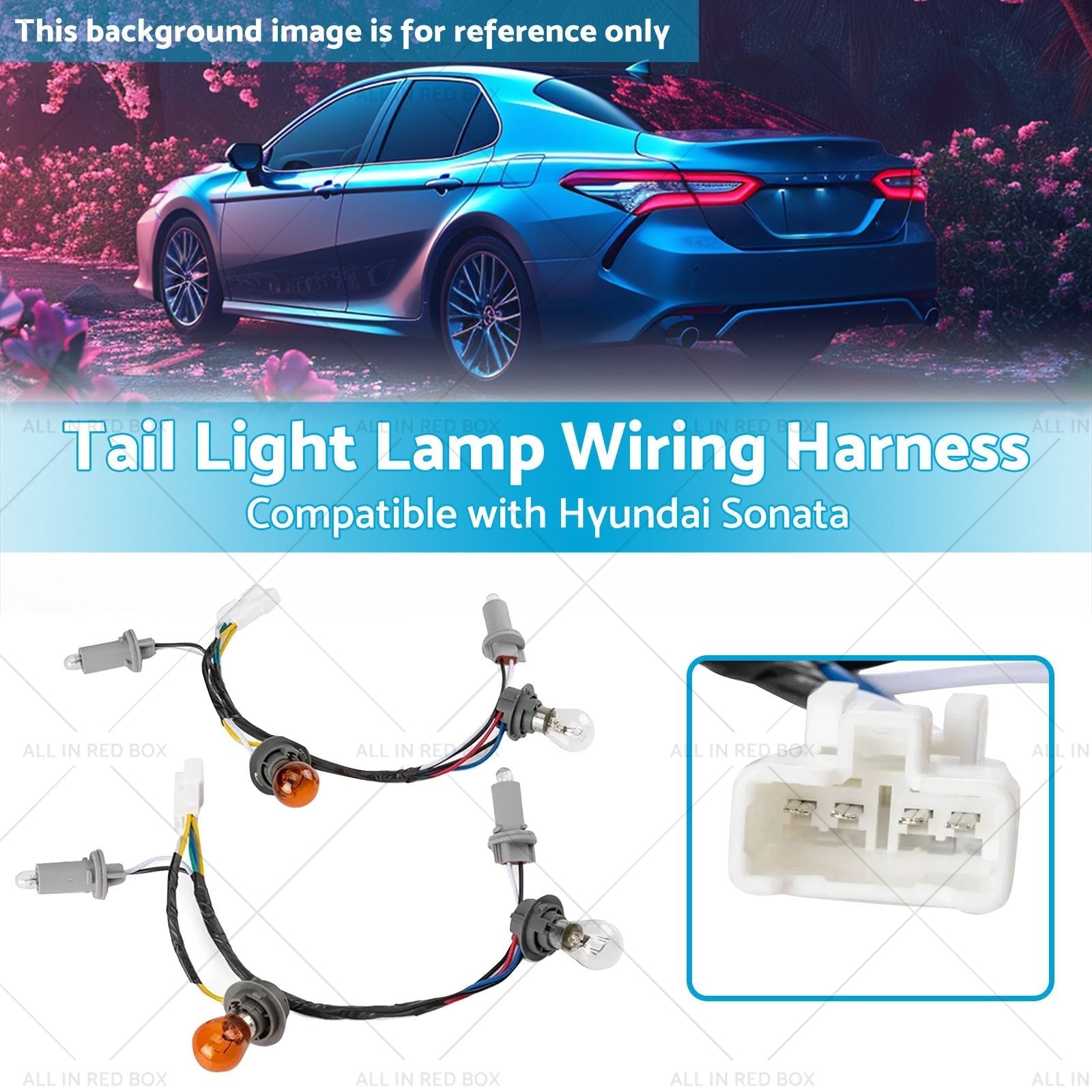 Tail Light Lamp Wiring Harness Suitable for 92450 - 3Q000 11 - 14 Hyundai Sonata - Frazy's Auto Parts