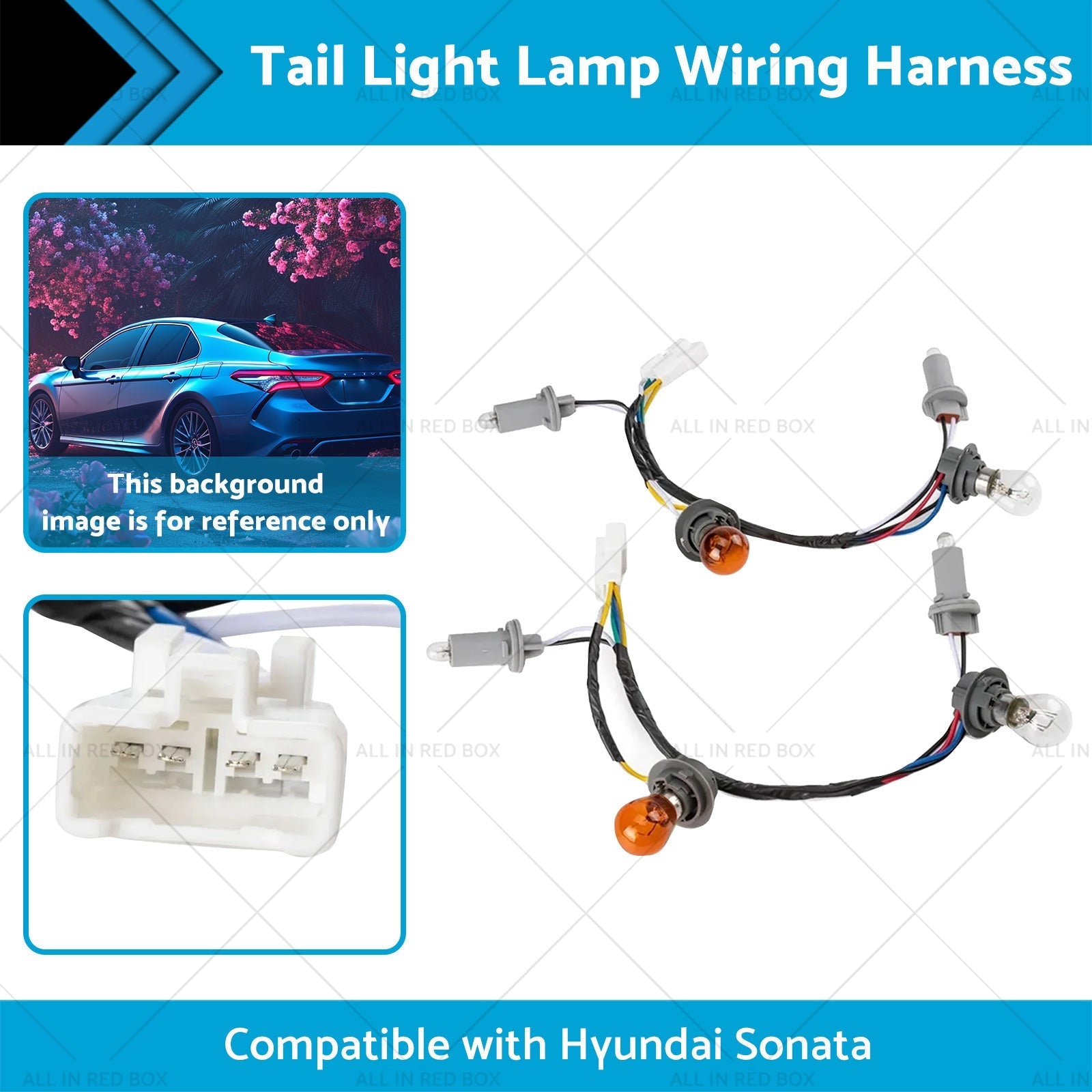 Tail Light Lamp Wiring Harness Suitable for 92450 - 3Q000 11 - 14 Hyundai Sonata - Frazy's Auto Parts