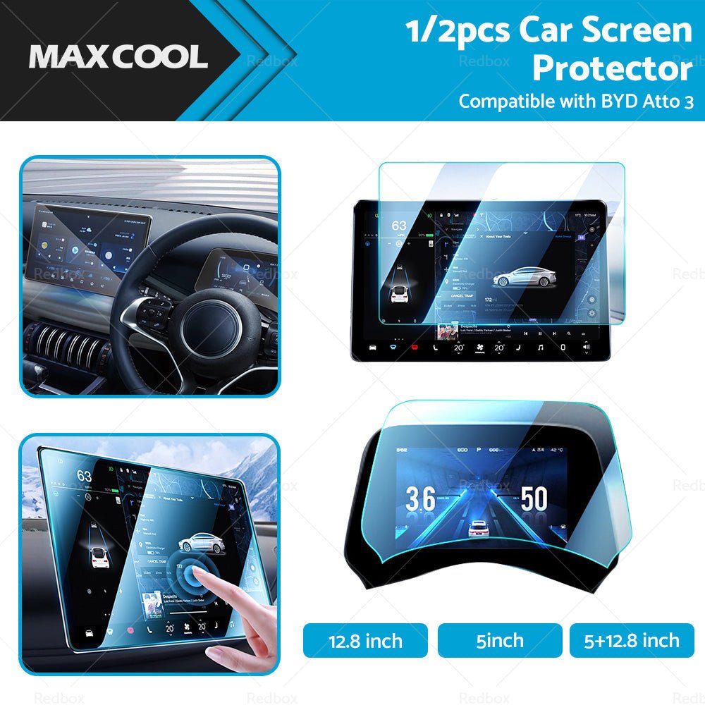 Tempered Glass Screen Protector Center Control Suitable for BYD Atto3 Dolphin - Frazy's Auto Parts