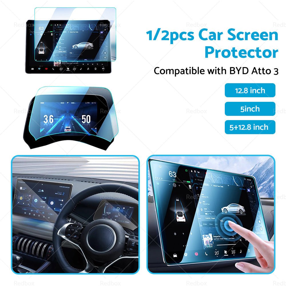 Tempered Glass Screen Protector Center Control Suitable for BYD Atto3 Dolphin - Frazy's Auto Parts