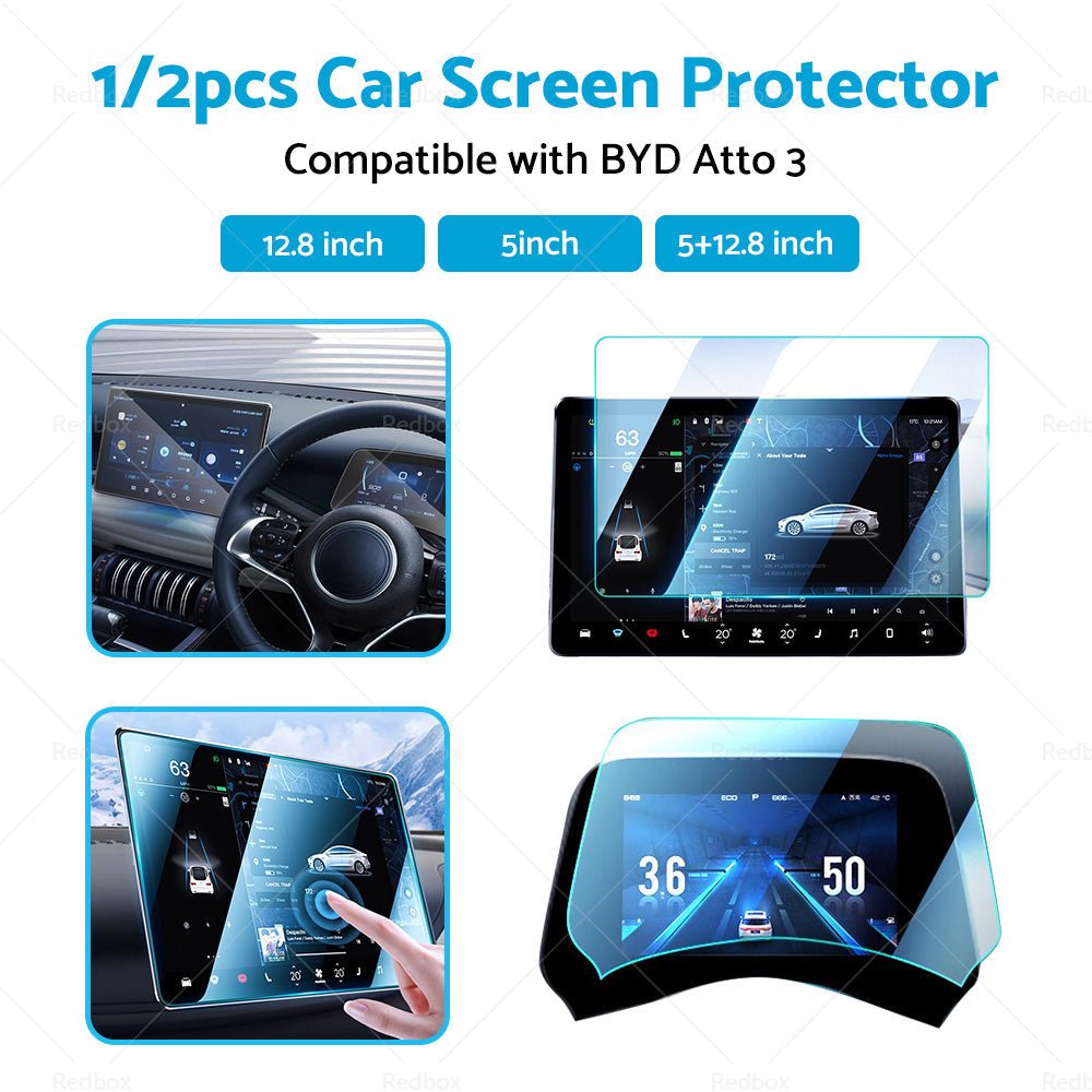 Tempered Glass Screen Protector Center Control Suitable for BYD Atto3 Dolphin - Frazy's Auto Parts