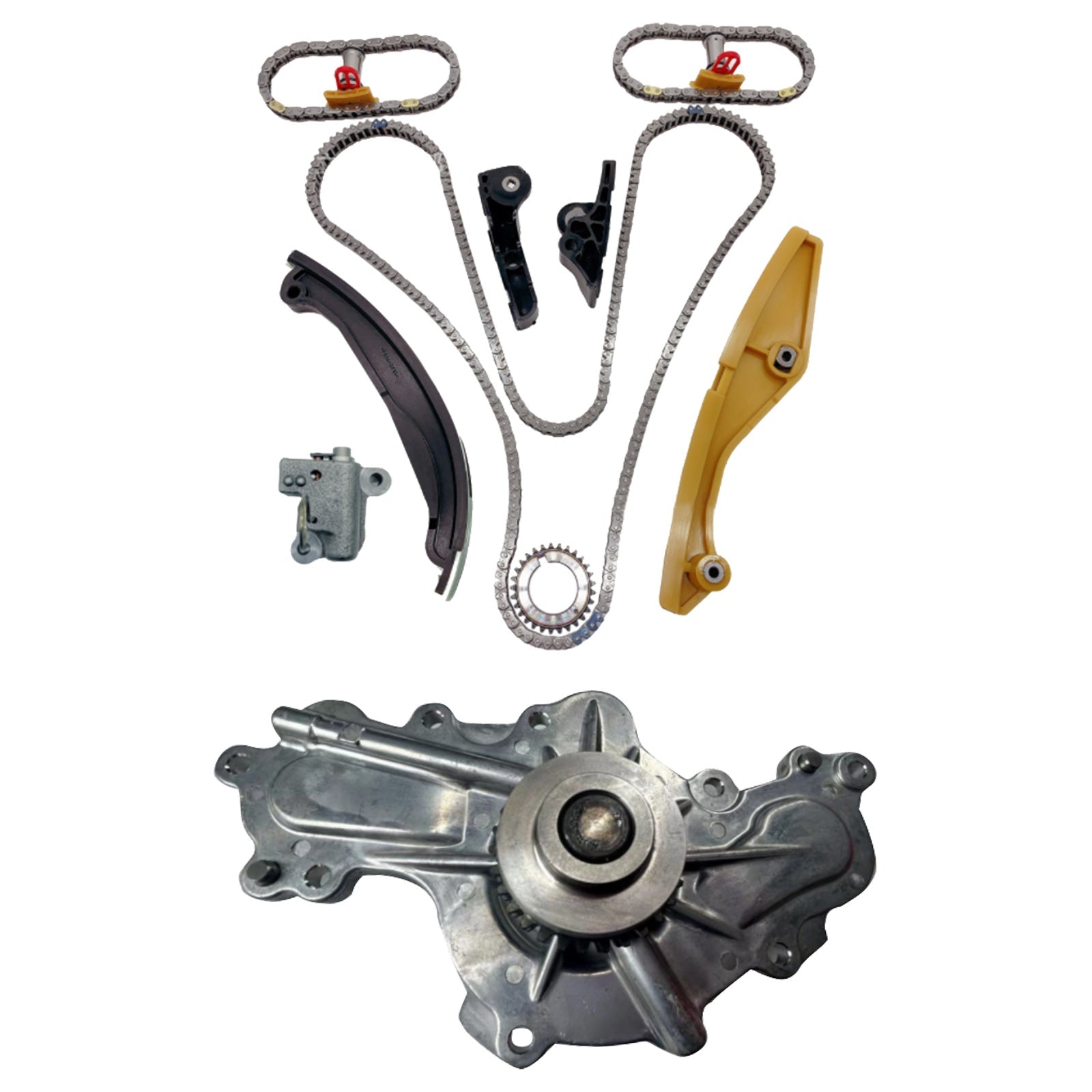 Timing Chain Kit & Water Pump Suitable For Ford Edge Explorer F150 Flex Mustang 3.5L 3.7L 5.0L - Frazy's Auto Parts