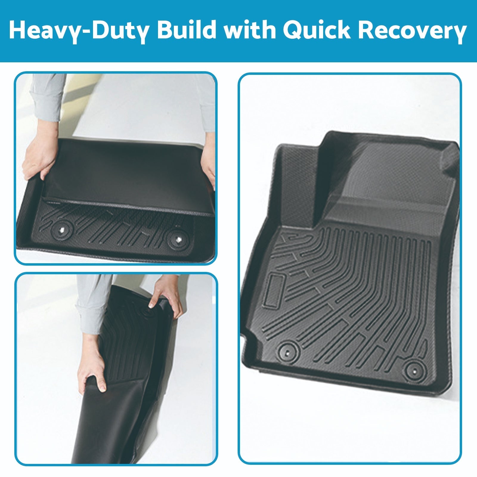 TPE 3D Moulded Floor Mats Suitable For BYD Shark 6 2024+ All - Weather Liners - Frazy's Auto Parts
