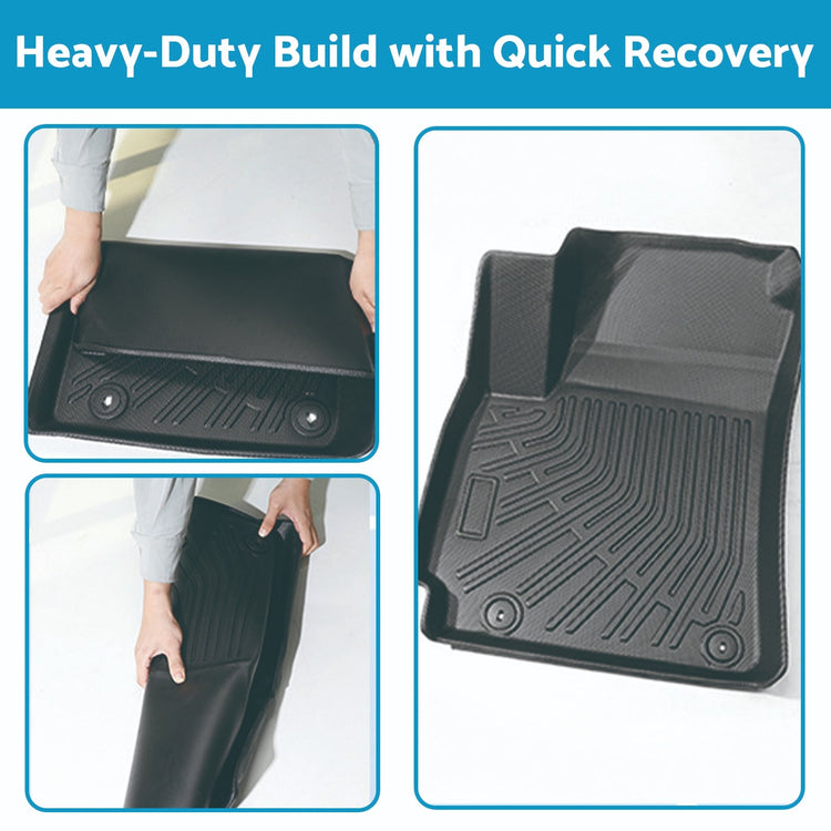 TPE 3D Moulded Floor Mats Suitable For BYD Shark 6 2024+ All - Weather Liners - Frazy's Auto Parts