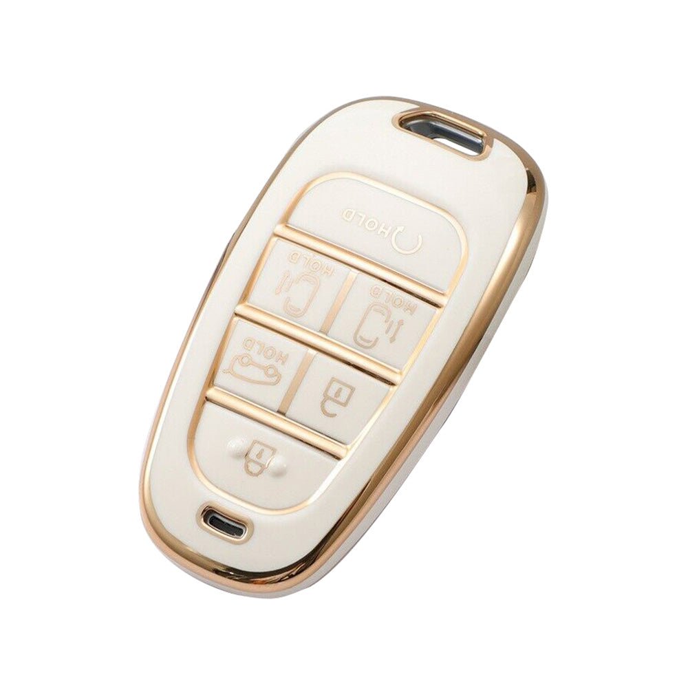 TPU 6 - Button Car Remote Key Fob Cover Suitable For Hyundai Sonata / Tucson / Santa Fe - Frazy's Auto Parts