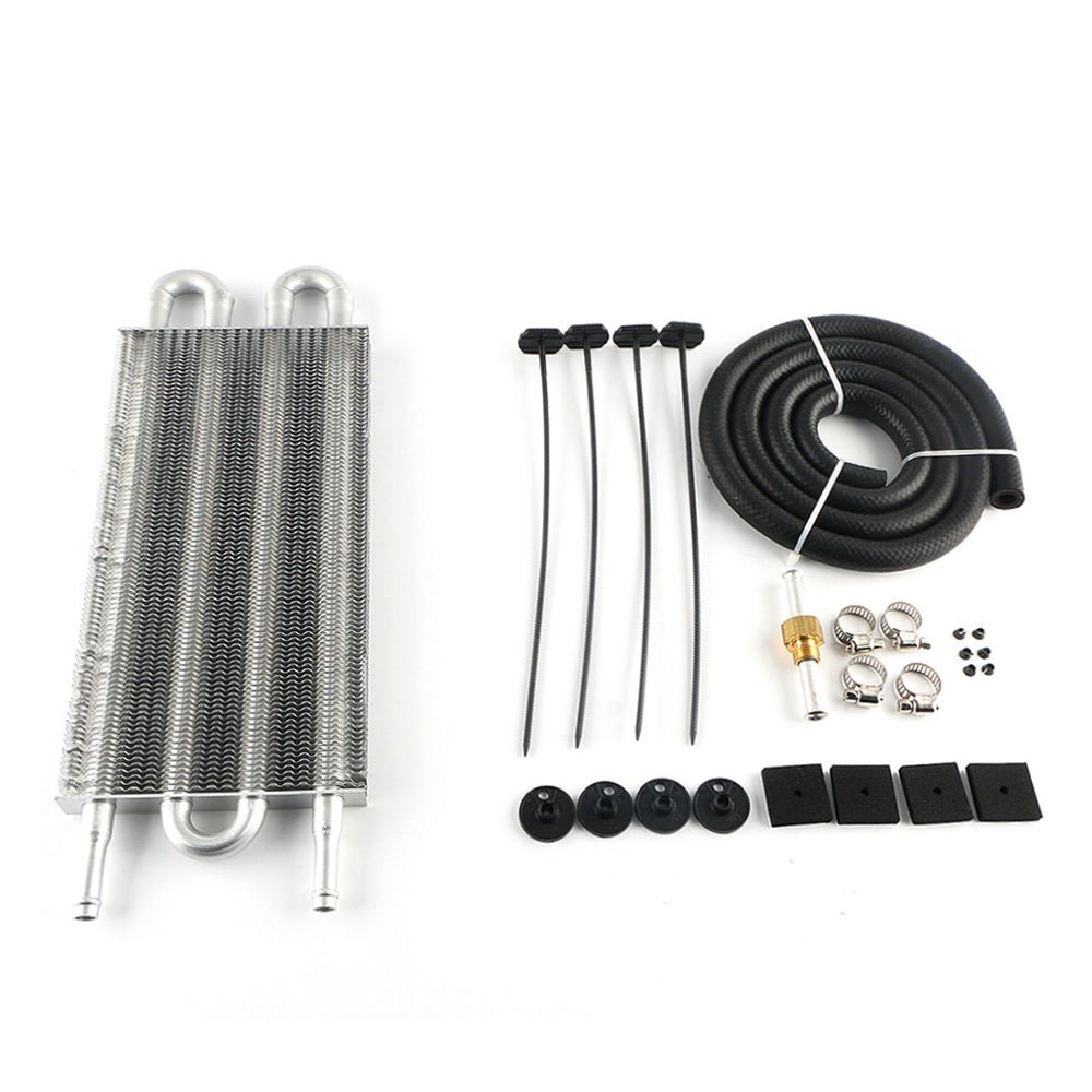 Universal 4 Row Transmission Oil Cooler Radiator Converter Hose Mounting Kit - Frazy's Auto Parts