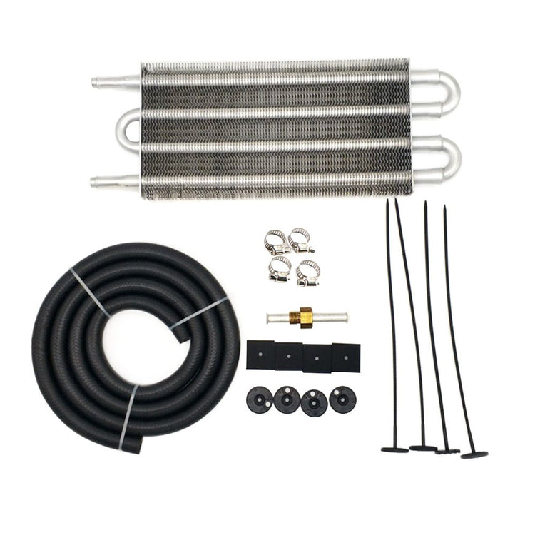 Universal 4 Row Transmission Oil Cooler Radiator Converter Hose Mounting Kit - Frazy's Auto Parts