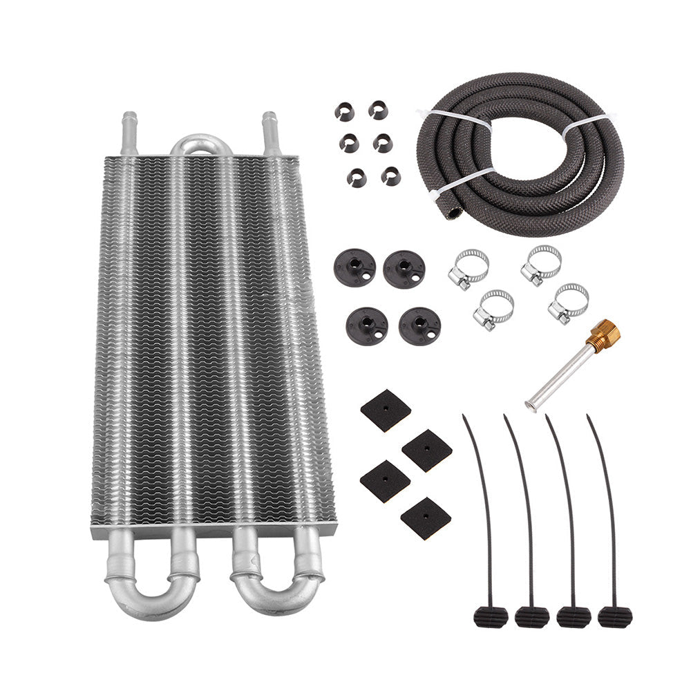 Universal 4 Row Transmission Oil Cooler Radiator Converter Hose Mounting Kit - Frazy's Auto Parts