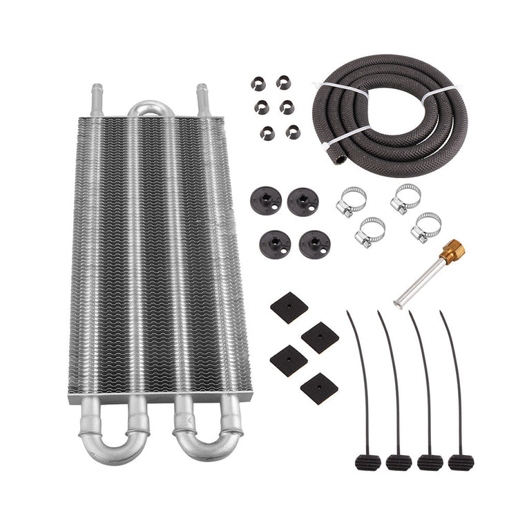 Universal 4 Row Transmission Oil Cooler Radiator Converter Hose Mounting Kit - Frazy's Auto Parts