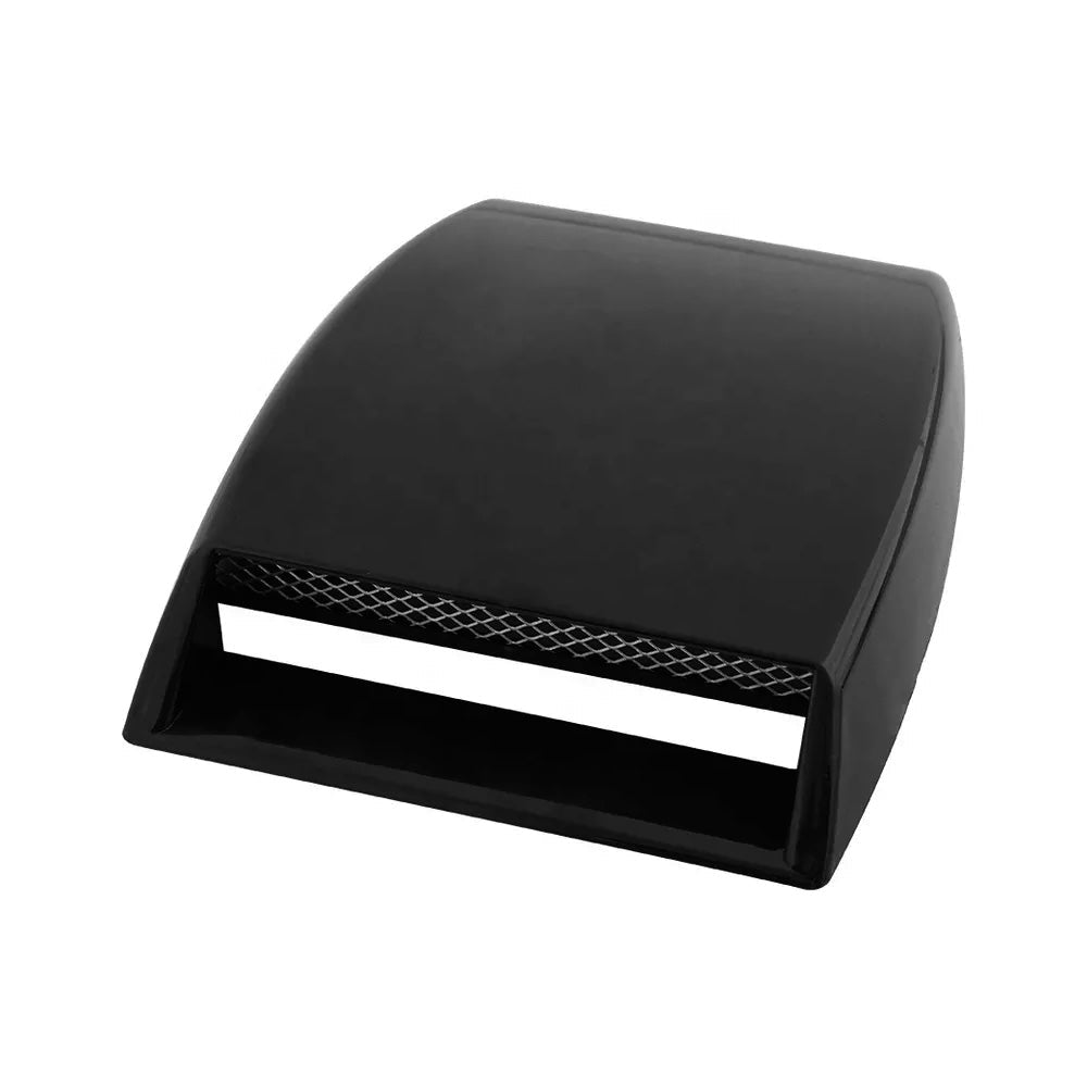 Universal Car Air Flow Intake Scoop Bonnet Hood Cover Black ABS Plastic - Frazy's Auto Parts