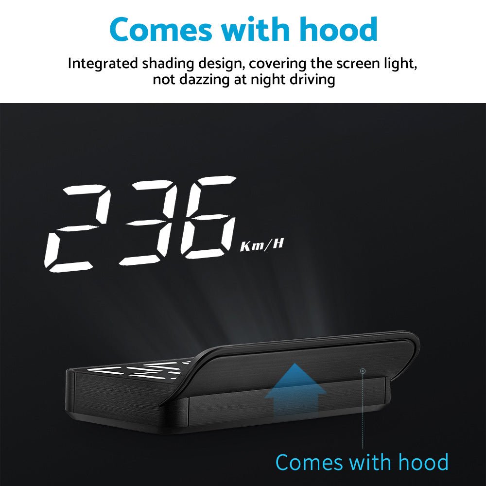 Universal Car Head - Up Display GPS Digital Speedometer with Speed Warning OBD2 - Frazy's Auto Parts