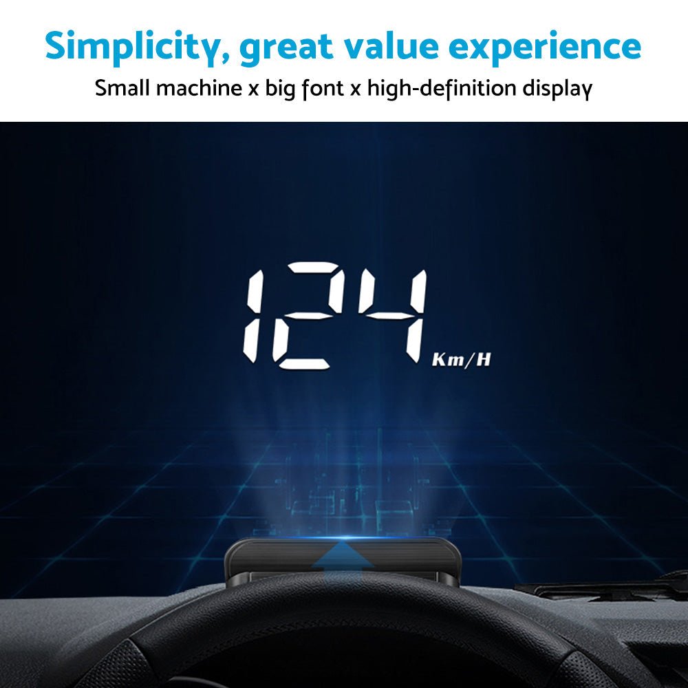 Universal Car Head - Up Display GPS Digital Speedometer with Speed Warning OBD2 - Frazy's Auto Parts