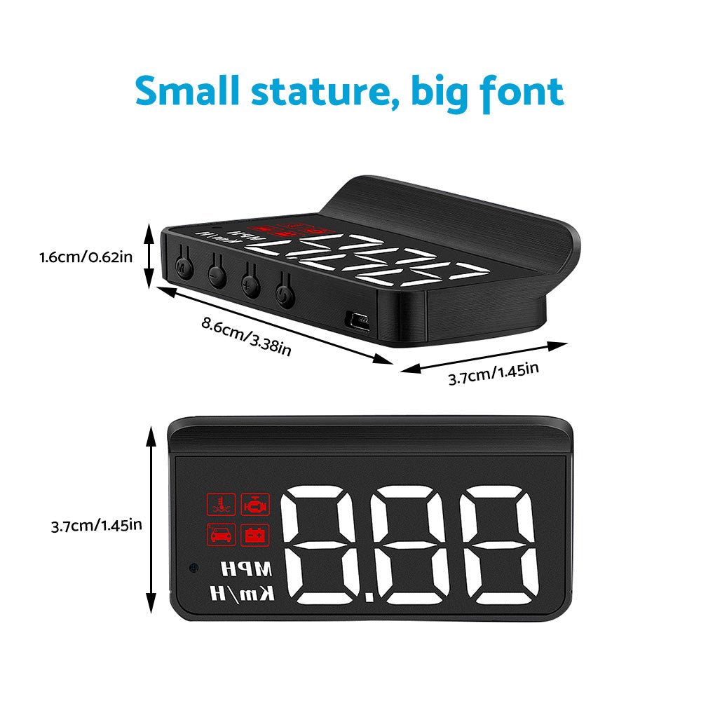 Universal Car Head - Up Display GPS Digital Speedometer with Speed Warning OBD2 - Frazy's Auto Parts