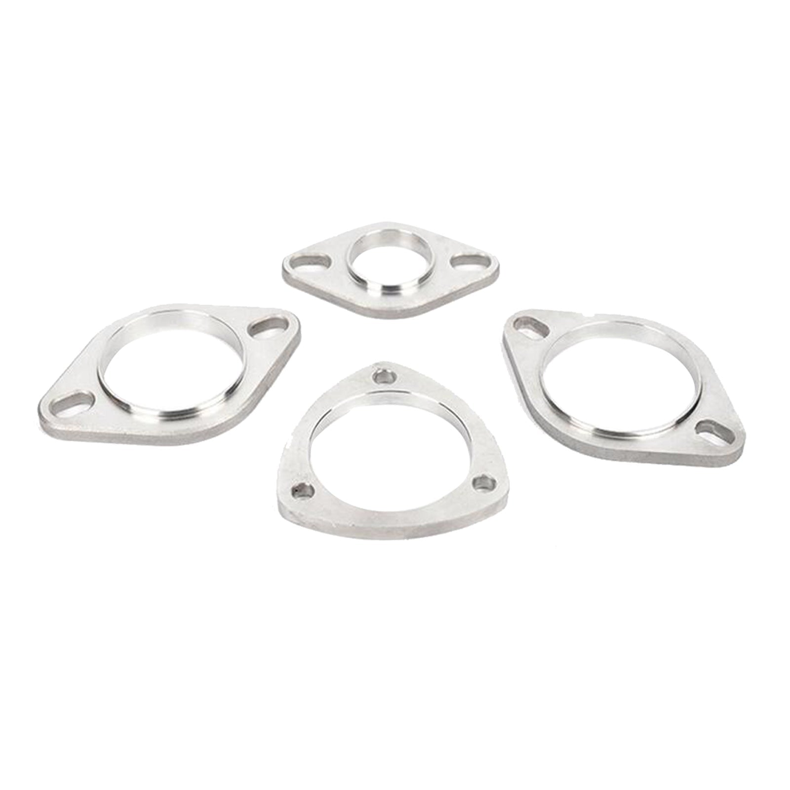 Universal Exhaust Flange Plate Set 304 Stainless Steel 2.5in 63mm 3 Bolt Gasket - Frazy's Auto Parts