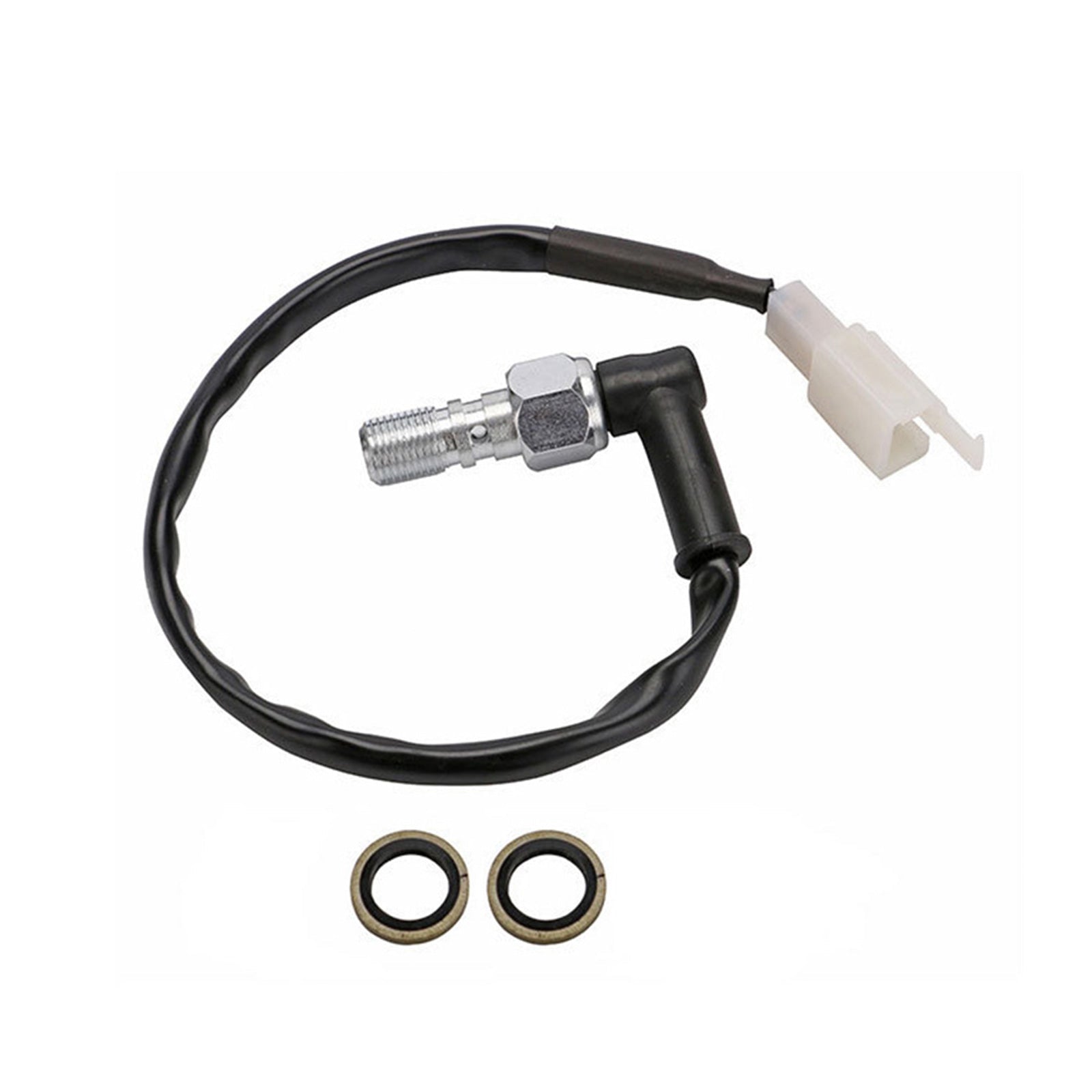 Universal Motorcycle Hydraulic Pressure Brake Light Switch M10x1. 25 Banjo Bolt - Frazy's Auto Parts