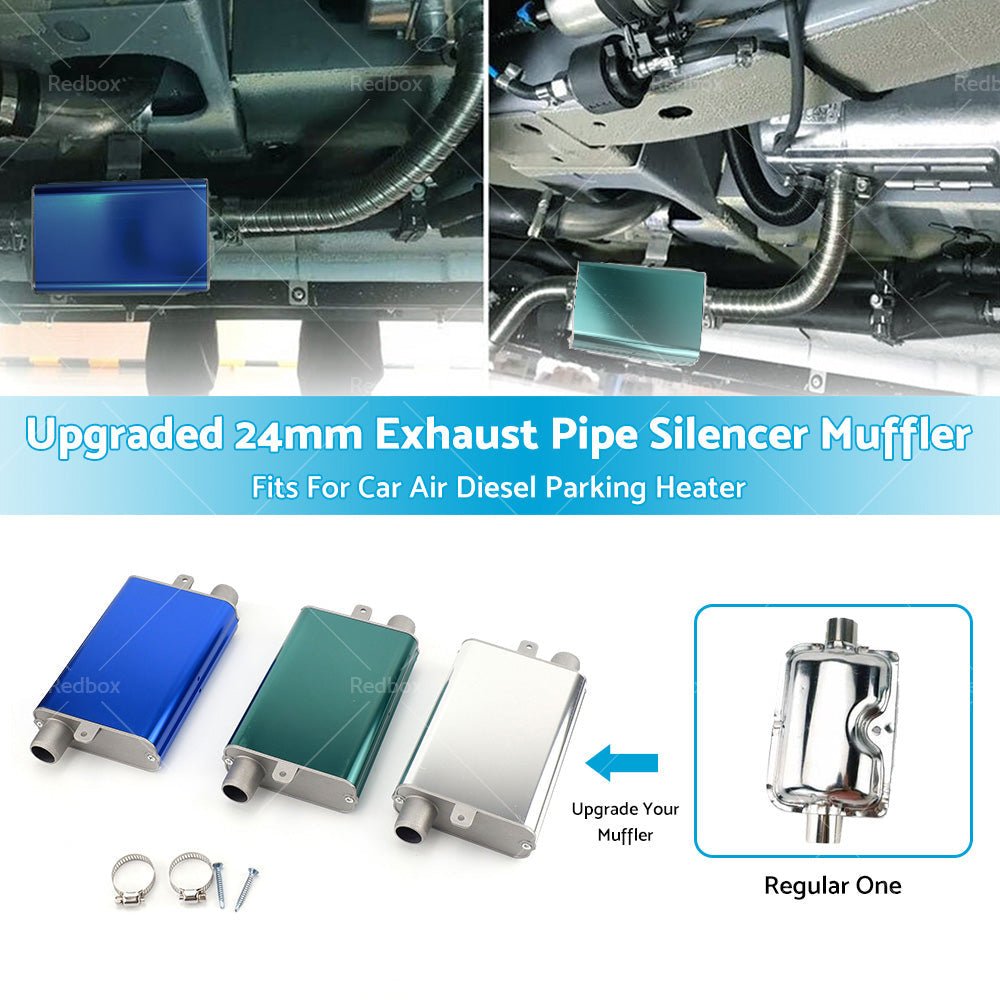 Upgraded 24mm Exhaust Pipe Silencer Muffler For Car Air Diesel Parking Heater - Frazy's Auto Parts