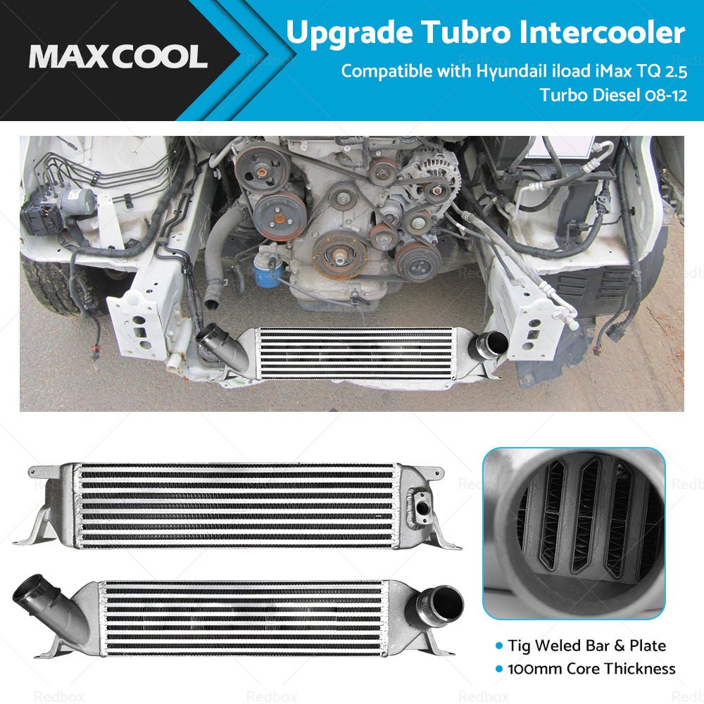 Upgraded Intercooler Fit HyundaiI iload iMax TQ 2. 5 Turbo Diesel 2008 - 2012 100MM - Frazy's Auto Parts