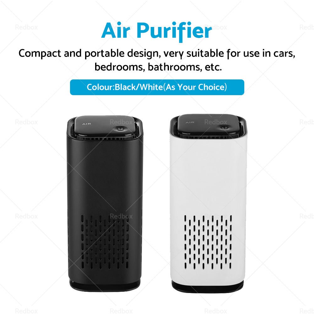 USB Car Air Purifier HEPA Ionizer Portable Mini Car Room Air Cleaner Freshener - Frazy's Auto Parts