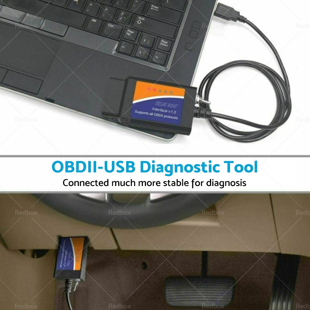 USB modified Suitable For Ford ELMconfig latest chip HS - CAN MS - CAN Forscan OBD2 - Frazy's Auto Parts