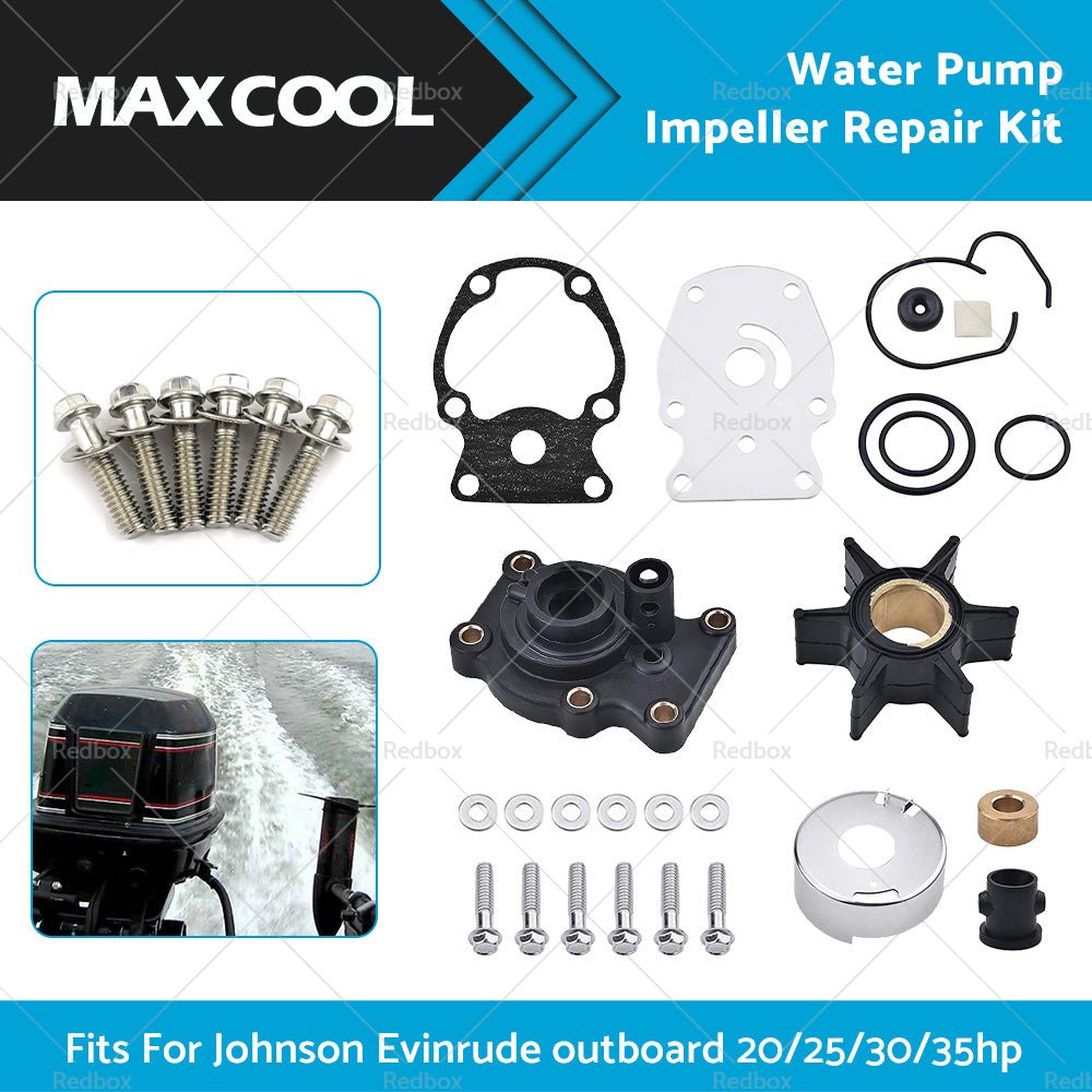Water Pump Impeller Kit For 20hp 25hp 30hp 35hp Johnson Evinrude outboard 393630 - Frazy's Auto Parts