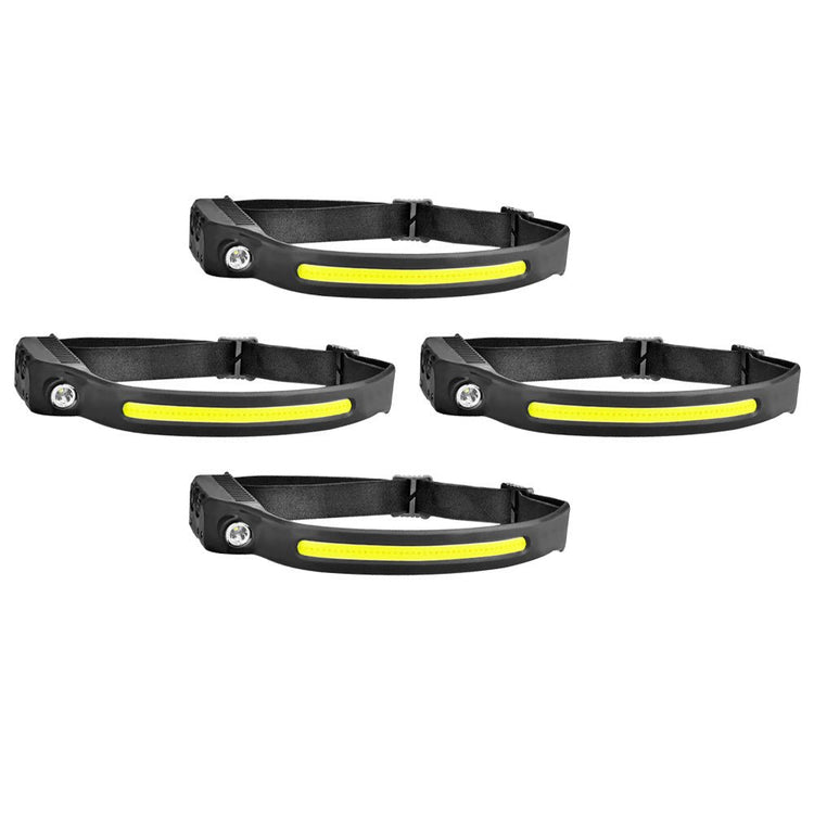 Waterproof COB LED Headlamp Motion Sensor Head Torch USB Rechargeable Headlight - Frazy's Auto Parts