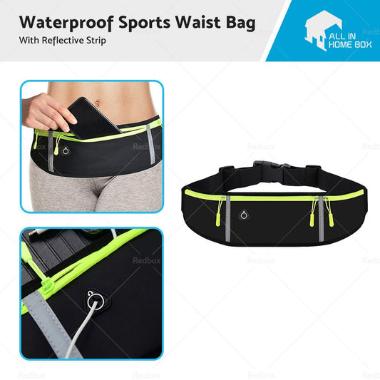 Waterproof Running Hiking Sport Bum Bag Travel Money Phone Belt Waist Zip Pouch - Frazy's Auto Parts