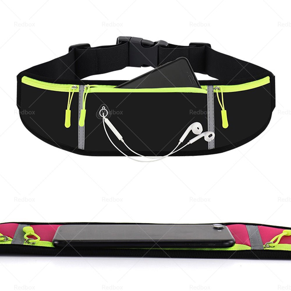 Waterproof Running Hiking Sport Bum Bag Travel Money Phone Belt Waist Zip Pouch - Frazy's Auto Parts