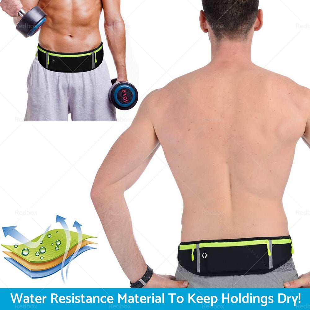 Waterproof Running Hiking Sport Bum Bag Travel Money Phone Belt Waist Zip Pouch - Frazy's Auto Parts