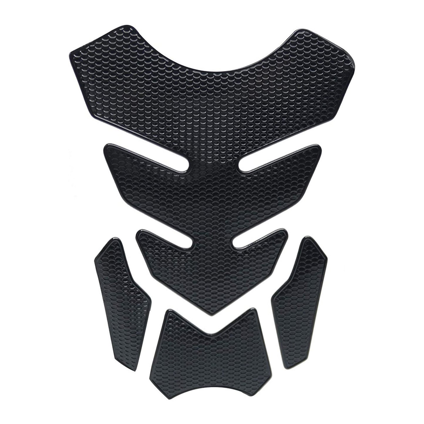 Wide Pure Black Motorcycle Gas Tank Pad Protector Decal Suitable For Motorbike - Frazy's Auto Parts