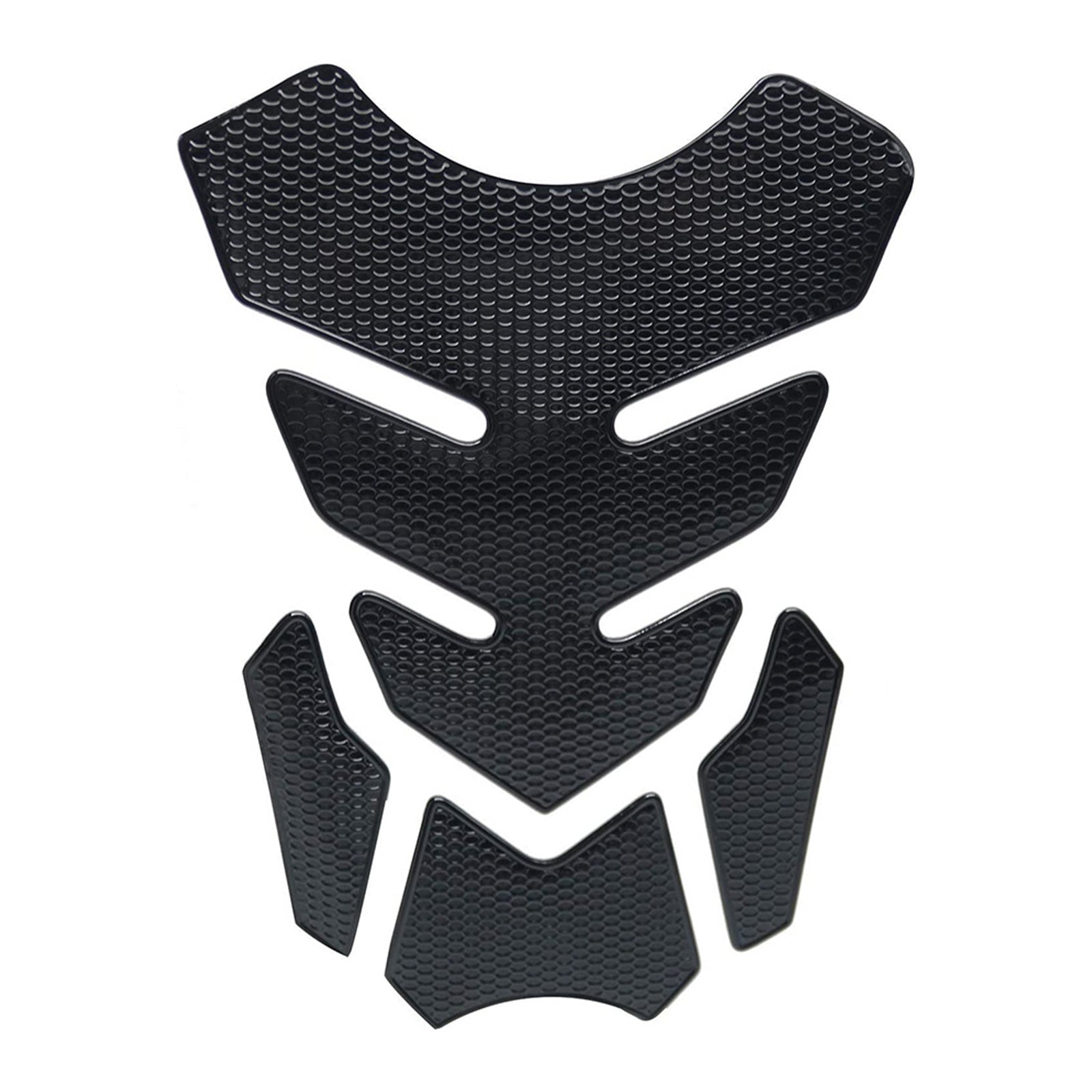 Wide Pure Black Motorcycle Gas Tank Pad Protector Decal Suitable For Motorbike - Frazy's Auto Parts